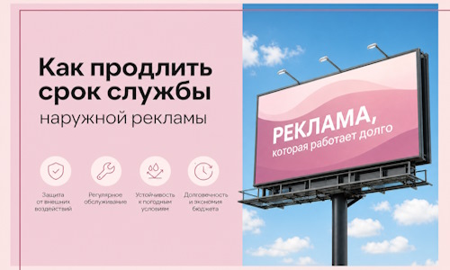 Как продлить срок службы наружной рекламы в  Сасове