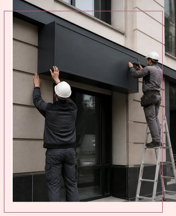 Изготовление и монтаж вывесок для компании в Сасове