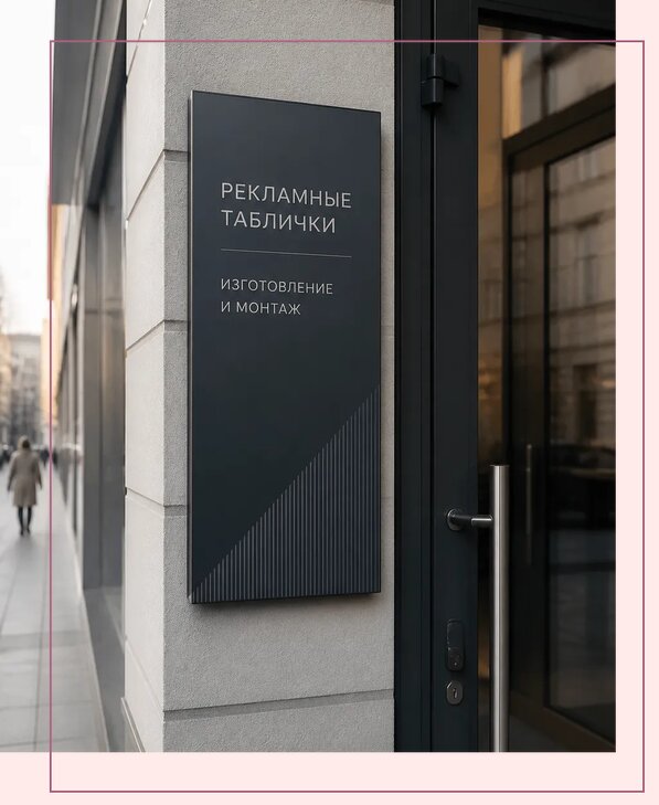 Рекламные таблички в Сасове по цене от 4547 р. | Аванза-Ссв