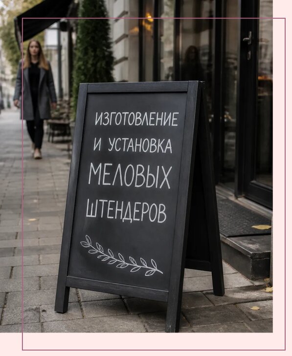 Меловые штендеры в Сасове по цене от 6568 р. | Аванза-Ссв